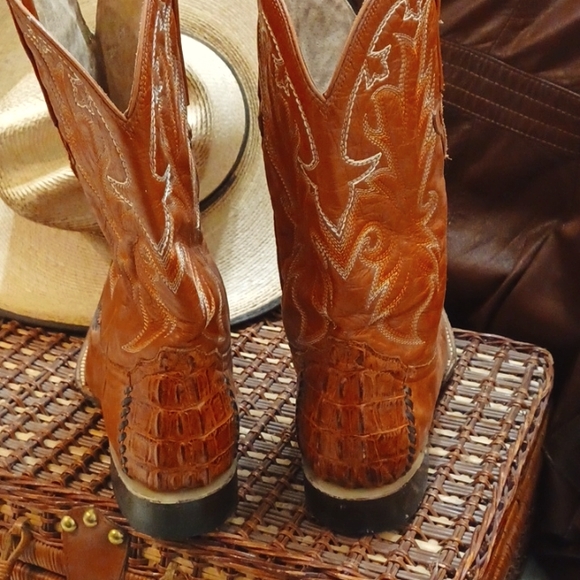BOTAS AGUILA REAL Exotic Alligators Cowboy Boots - Picture 13 of 14